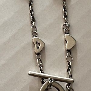 Rare!! Tiffany & Co. Tiffany Heart Link Bracelet Sterling Silver